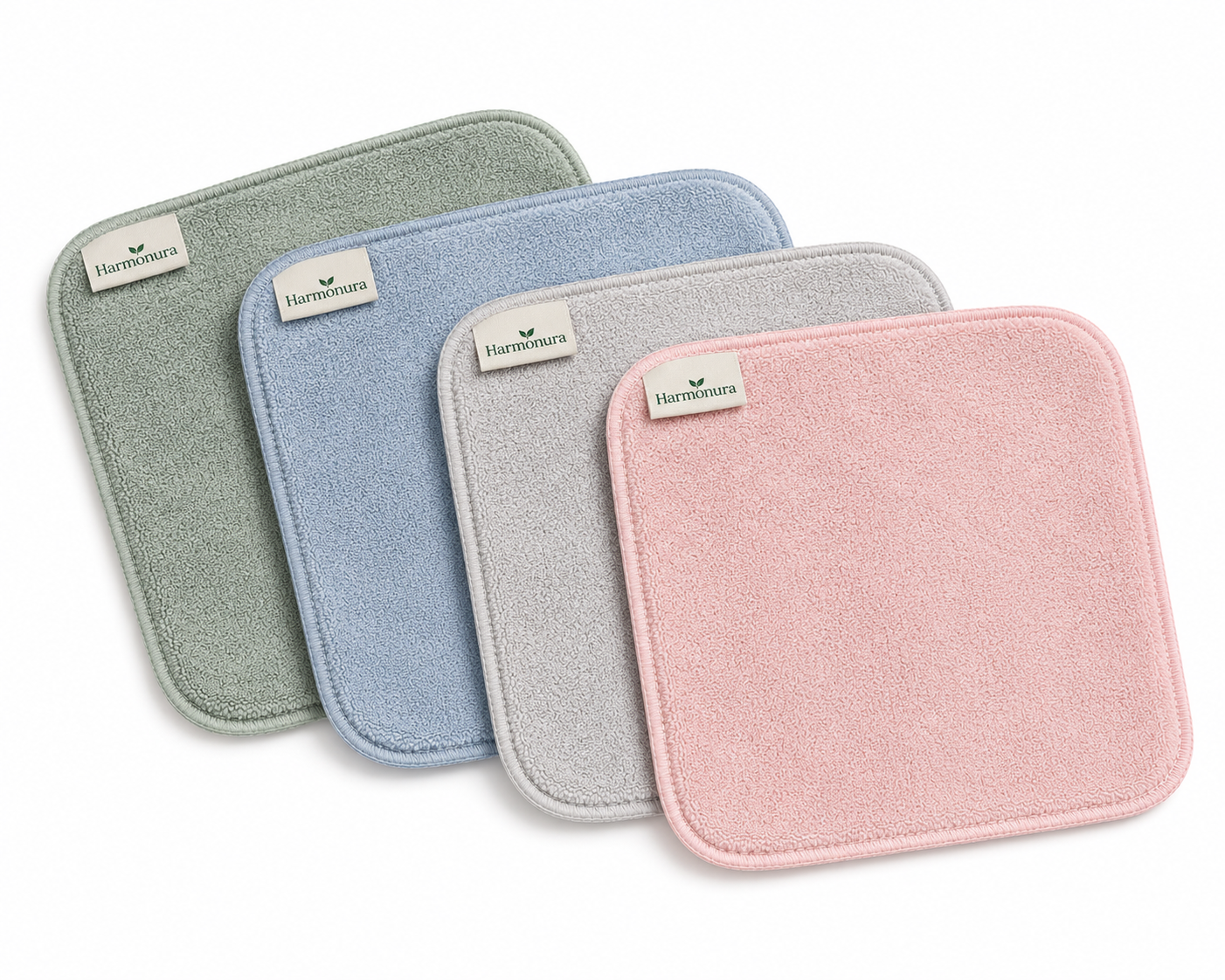 Harmonura® Duurzame Microvezel Gezichtsdoekjes – Herbruikbaar & Zacht voor de Huid